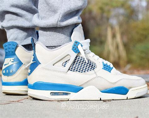 jordan 4 military blue nike air|jordan 4 military blue release date.